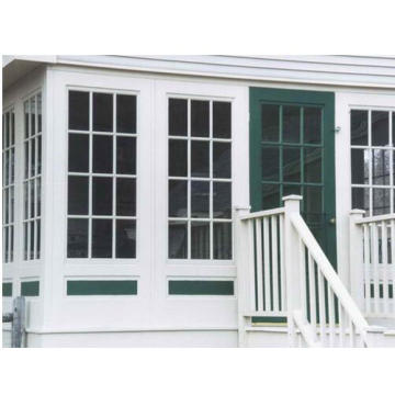 Estilo americano PVC Single Hung Windows com janela de deslizamento de preço de fábrica